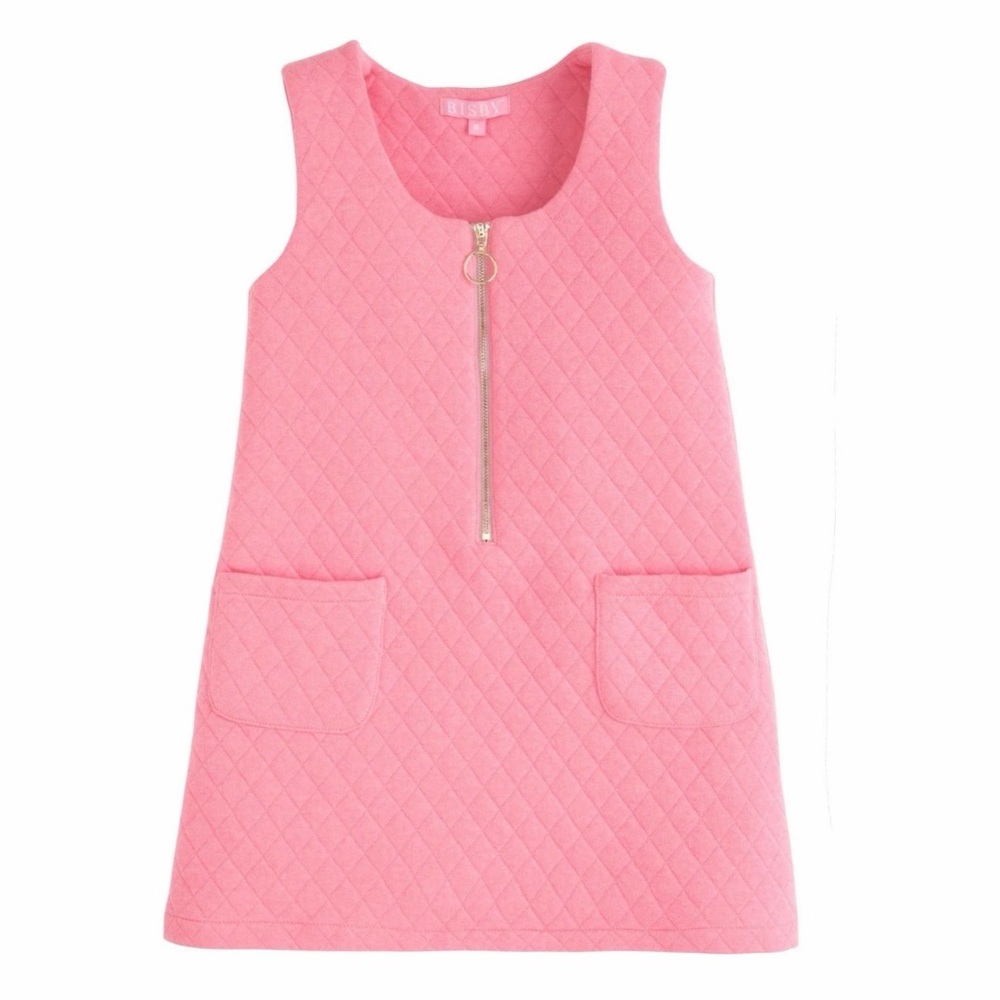 BISBY Girls Quilted Jumper in Rose - 4Y